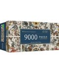 Панорамен пъзел Trefl от 9000 части - Антични небесни карти - 1t