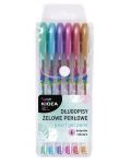  Перлени гел химикалки Kidea - 6 цвята - 1t