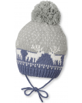 Плетена зимна шапка с пискюл Sterntaler - 47 cm, 9-12 месеца - 1t