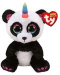 Плюшена играчка TY Toys Beanie Boos - Шарена панда с рог Paris, 15 cm - 1t