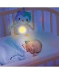Плюшена играчка Clementoni Baby - Бухалче със светещо коремче, 24 cm - 4t