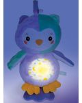 Плюшена играчка Clementoni Baby - Бухалче със светещо коремче, 24 cm - 3t