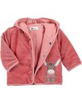 Плюшено бебешко палтенце за момиче Sterntaler - 62 cm, 4-5 месеца, розово - 1t