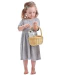 Плетена пазарска кошница Tender Leaf Toys - С продукти и цветя - 6t