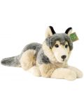 Плюшена играчка Rappa Еко приятели - Вълк, лежащ, 33 cm - 1t