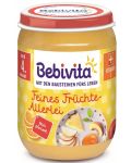 Плодово пюре Bebivita - Фини разнообразни плодове, 190 g - 1t