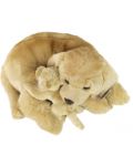 Плюшена играчка Rappa Еко приятели - Куче Лабрадор с бебе, лежащи, 27 cm - 2t