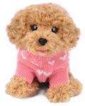 Плюшена играчка Studio Pets - Куче Пудел с блузка, Бисквитка, 23 cm - 1t