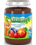Плодово пюре  Bebelan Puree - Асорти градински плод, 190 g - 1t