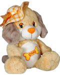 Плюшена играчка Амек Тойс - Куче с жълта шапка, 30 cm - 1t