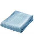 Плетено одеяло от памук Baby Dan - Dusty Blue, 75 x 100 cm - 2t