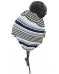 Плетена бебешка шапка Sterntaler - На райе, 49 cm, 12-18 месеца - 3t