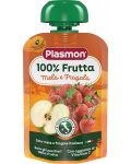 Плодова закуска Plasmon - Ябълка с ягода, 100 g - 1t