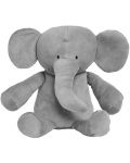 Плюшена играчка Jollein - Elephant Storm Grey - 1t