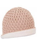 Плетена зимна шапка Sterntaler - 55 cm, 4-6 години, екрю - 2t