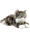 Плюшена играчка Rappa Еко приятели -Таби котка, лежаща, 40 cm - 2t