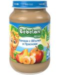 Плодово пюре Bebelan Puree-  Банани, ябълки и праскови, 190 g - 1t