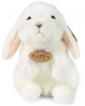 Плюшена играчка Rappa Еко приятели - Бяло зайче, 18 cm - 3t