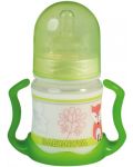 Пластмасово шише с дръжки Baby Nova - 150 ml, зелено - 1t