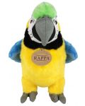 Плюшена играчка Rappa Еко приятели - Папагал синьо-жълта Ара, 24 cm - 2t