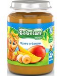Плодово пюре Bebelan Puree- Манго с банани, 190 g - 1t