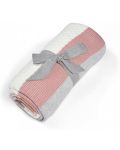 Плетено одеяло Mamas & Papas, 70 х 90 cm, Multi Stripe Pink - 1t