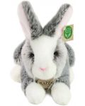 Плюшена играчка Rappa Еко приятели - Зайче с розови уши, стоящо, 23 cm - 2t