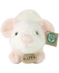 Плюшена играчка Rappa Еко приятели - Бяло мишле, стоящо, 21 cm - 2t