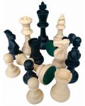 Пластмасови фигури с филц за шах Manopoulos, 95 mm - 1t