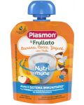 Плодова закуска Plasmon - Нутримюн, банан, кокос и йогурт, 85 g - 1t