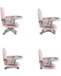 Повдигащ стол за хранене Cangaroo - Kiwi, розов - 5t