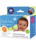 Почистващи кърпички за венци и зъби Brush Baby - 0-16 месеца, 20 броя - 1t