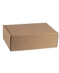 Подаръчна кутия Giftpack - 33 x 18.5 x 9.5 cm, крафт и синьо - 4t