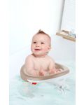 Противоплъзгаща седалка за баня и хранене BabyJem - Бежова - 4t