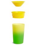 Преходна чаша Munchkin - Miracle 360° Colour Change, 255 ml, жълта - 5t