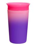 Преходна чаша Munchkin - Miracle 360° Colour Change, 255 ml, розова - 1t