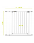 Предпазна преграда за врата Hauck - Open N Stop KD, 9 cm, бяла - 6t