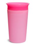 Преходна чаша Munchkin - Miracle 360° Colour Change, 255 ml, розова - 2t