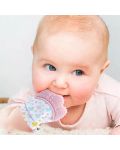 Ръкавица за чесане на зъбки BabyJem - Butterfly, Pink  - 4t