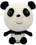 Ръчно плетена играчка Wild Planet - Панда, 12 cm - 1t
