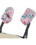  Ръкавици за количка Baby Koala, розови с картинки - 3t