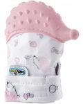 Ръкавица за чесане на зъбки BabyJem - Таралеж, Pink - 1t