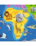 Пъзел Ravensburger от 30 части - Карта с животните по света - 3t