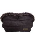 Ръкавица за количка KikkaBoo - Fur, Melange Black - 1t