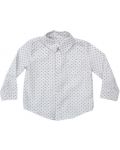 Риза Zinc - Бяла с бордо драски, 92 cm - 1t