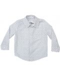 Риза Zinc - Бяла със сини драски, 68 cm - 1t