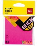 Самозалепващи листчета Deli Stick Up - EA02302, неон, розови - 1t