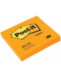 Самозалепващи листчета Post-it 654-NY - Оранжеви, 7.6 х 7.6 cm, 100 броя - 1t