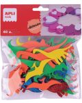 Самозалепващи динозаври Apli Kids - 40 броя, различни цветове - 1t
