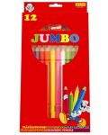 Цветни моливи с острилка Sense – Jumbo, 12 броя - 1t
